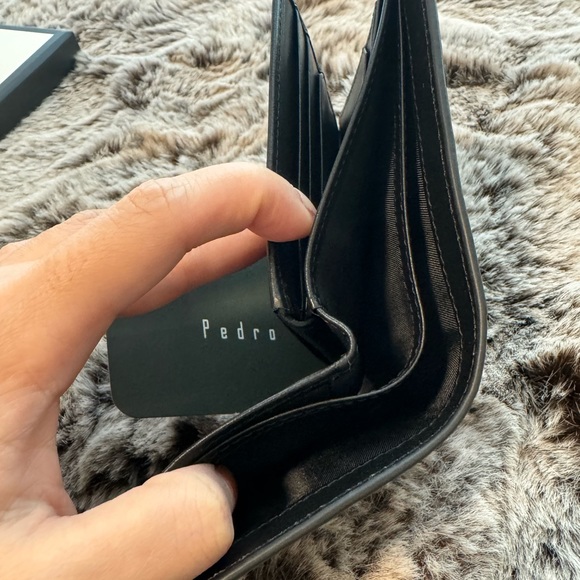 PEDRO - Leather Bi-fold Wallet - Black - Picture 6 of 6